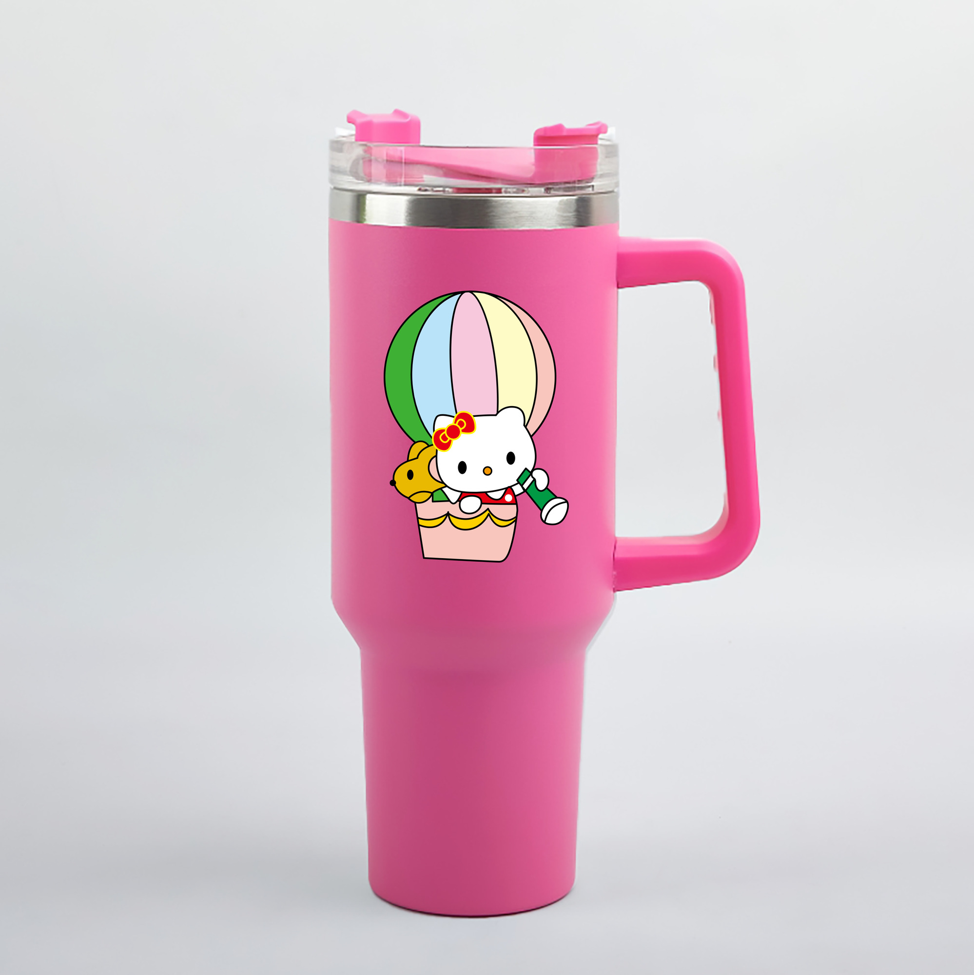 （画像用） Hello Kitty ハローキティ 1200mL車用タンブラー（カラープリント）